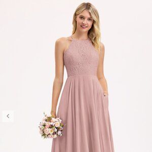 JJ House Dusty Rose Bridesmaid Dress. Size 8 and never been altered.